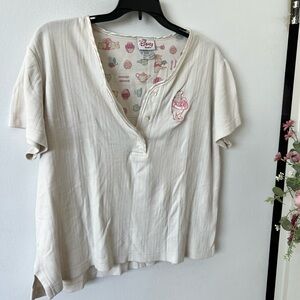 Vintage Disney Women's Winnie The Pooh Pajama Shirt